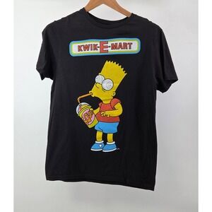 The Simpsons Kwik E Mart Bart Simpson T Shirt Mens Medium Black Squishee Graphic